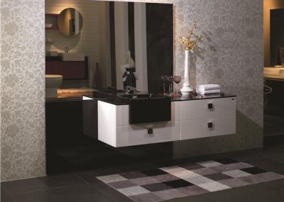 China Single Sink Bathroom Vanity Cabinets , Wall Mounted Bathroom Cabinets And Vanity for sale