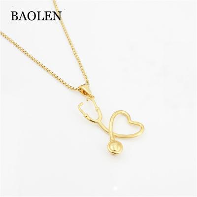 China Stainless Steel Fashion Gold Chain 45cm To 60cm Long Length Hip Hop Love Jewelry Iced Out Small And Medium Women's Pendant Necklaces for sale