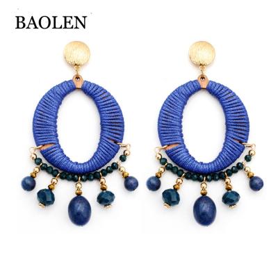 China ALLOY New Jewelry Women Pom Pom Tassel Earrings Fashion Long Statement Fringe Earrings For Women Dangle Drops Fringing For Girls for sale