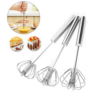 China Hotel Stainless Steel Beater Semi-automatic Mini Manual Mixer Turns Mini Egg Mixer Egg Beater for sale