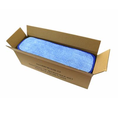 China Sustainable 18 Inch Replacement Microfiber Industrial Mop Pad for sale