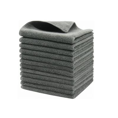 China Viable Cloth Gray Cleaning Microfiber Cloth 30cm Cloth for sale