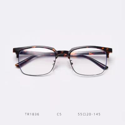 China TR+metal Durable Using Low Price Mens Optical Frame Transparent Eye Glass Frames for sale