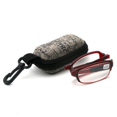 China High quality custom fashionable lightweight TR90 computer foldable reading glasses with case. for sale