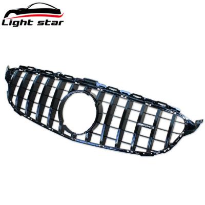 China Plastic Hot Sale Accessories For Mercedes Benz C W205 Grille Refurbished With C63 AMG GT Model for sale