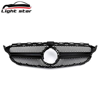 China Plastic New Original For Mercedes Benz C Grade 19-21 Model Changed To AMG Vertical Bar Grille for sale