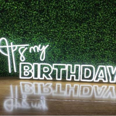 China Wholesale Buildings Party Decoration Happy Birthday Neon Light Its My Birthday Sign No MOQ Party Decoration Neon Sign for sale