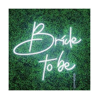 China Wedding Party Decor Indoor And Outdoor Custom Events Led Letters Words Light Custom Bride To Be Neon Sign for sale