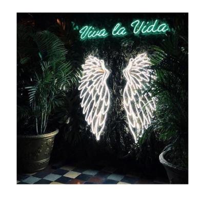 China Drop shipping Indoor and Outdoor Angel Wings Led Neon Signs led letter sign for shop decor neon lights for sale