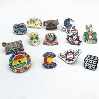 China Europe Custom Design Logo Pins Metal Promotional Unique Customer for sale