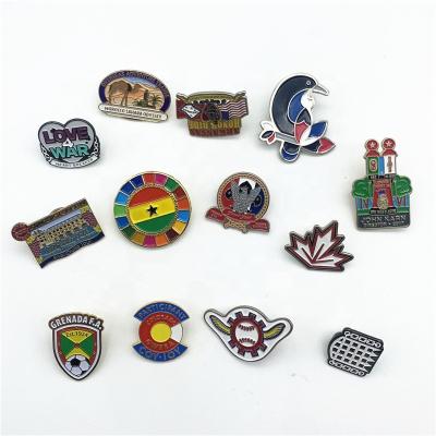 China Europe Wholesale Round Metal Soft Enamel Customize Lapel Pin for sale