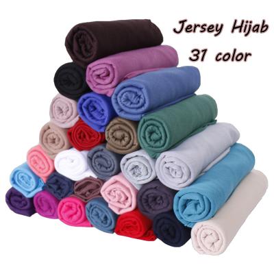 China Solid Color Viscous Hot Sale Muslim Polyester Cotton Hijab Simple Main Polyester Blended Pastoral Breathable Hijab Tank Top for sale