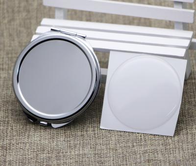 China Compact Mirror 62mm Pocket Mirror Kit-Pocket Empty-Two-Sided Empty Compact Mirrors With Epoxy Resin Stickers 500pcs/lot for sale