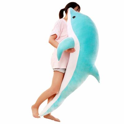 China 30cm Kawaii Dolphin Stuffed Plush Toys Soft Dolls Stuffed Down Cotton Animal Nap Pillow Creative Kids Toy Christmas Gift For Girls for sale