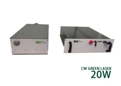 China CW Grüner Faserlaser 20W Monomode Nanosekunde zu verkaufen