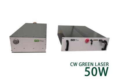 China 50 W CW Grüner Dauerstrich-Faserlaser Monomode-Nanosekunde zu verkaufen