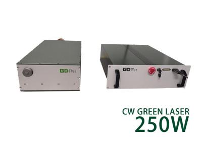 China 250W Singlemode Nanosekunden abstimmbarer CW-Laser Grüner Faserlaser zu verkaufen