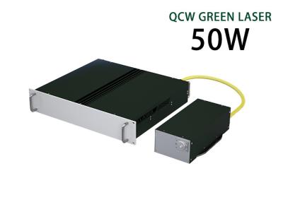 China QCW 50W enkele modus groene laser nanoseconde fiberlaser Te koop