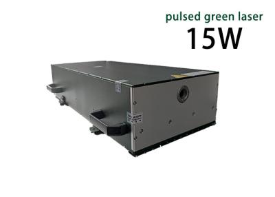 China 15W groene fiberlaser enkele modus nanoseconde gepulseerd Te koop