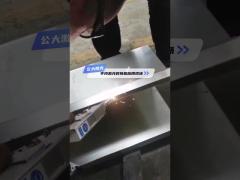 On site application of hand-held laser welding machine