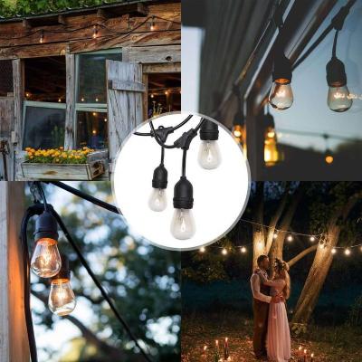 China Steady on IP65 S14 Outdoor Waterproof LED Bulb 10m 15bulbs E27 UK Sockets Christmas Festoon String Lights for sale