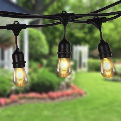 China Garden Good Quality Copper Led String Light Outdoor Christmas Decorations S14 A60 String String Lights Led Bulb for sale