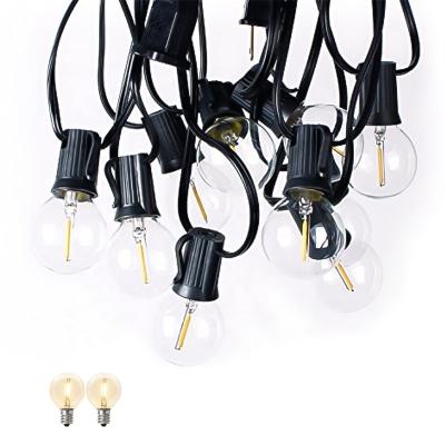 China Classics G40 10FT Decorative Outdoor Patio Garland Holiday String Lights 25FT for sale