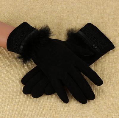 China Touch Screen Smart Financial Exercise Fashion Women's Gloves Winter Warm Cashmere Driving Full Finger Gloves Touch Screen Ladies Gloves for sale