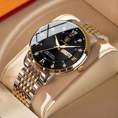 China New style non-specific men's watch waterproof luminous calendar Korean quartz watch for sale