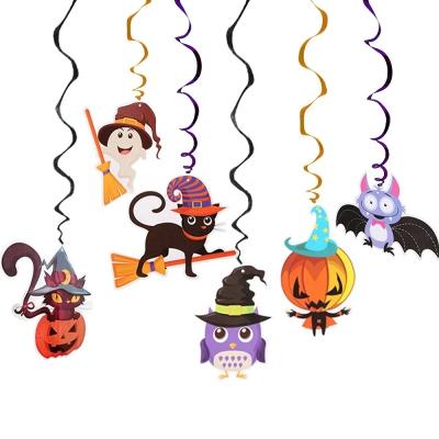 China Fashion Hanging Ceiling Swirl Halloween Party Decoration Horror Home Holiday Party Supplies for sale