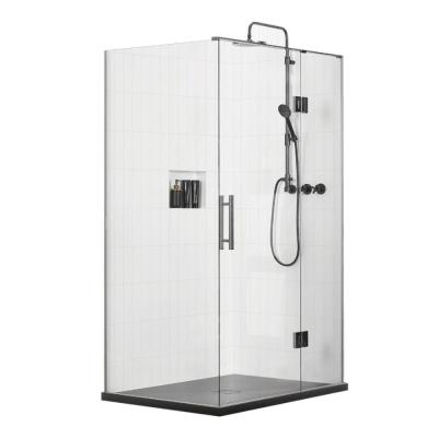 China Modern Square Shower Door Bathroom Shower Door Manufacturers Glass Frameless Enclosure for sale