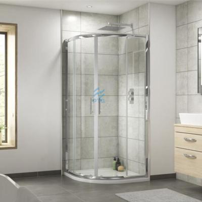 China Modern Bathroom Shower Enclosure 6mm Thickness Tempered Glass Chrome Aluminum for sale