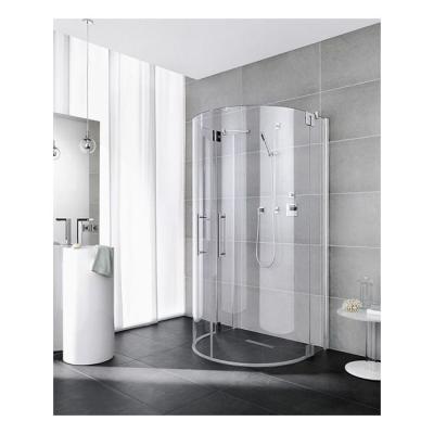 China Modern Popular 800 x 1000 UK Aluminum Frame Sliding Small Round Tempered Glass Shower Cubicle Enclosure Door Frames for sale