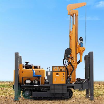 China Crawler Water Well Drilling Rig with Drilling Depth 200m、300m、500m and Diesel Engine for sale