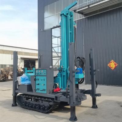 China Crawler Wasserbohrgerät Hydraulische Rotationsbohrung Portable Diesel Wasserbohrgerät Maschine zu verkaufen