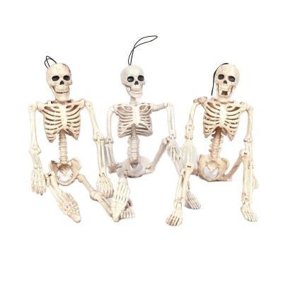 China Simulation Plastic Skeleton Human Body Skeleton Halloween Decoration Party Event Decoration for sale