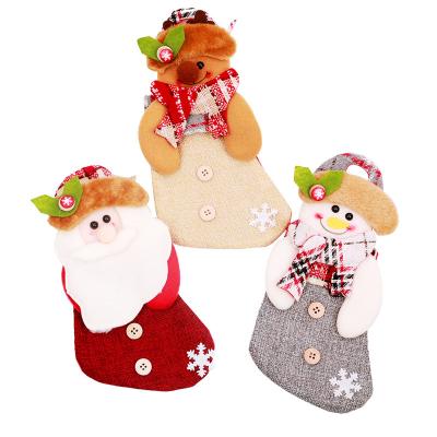 China Christmas Decor Christmas Gift Storing Christmas Big Children's Candy Bag Hanging Christmas Tree Scene Decoration Home Party Decoration for sale