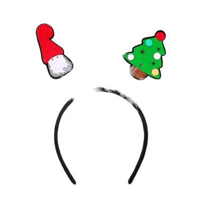 China Elk Hairy Headband Penguin Old Man Christmas Decor Christmas Headband Christmas Decorations Headband Buckle for sale