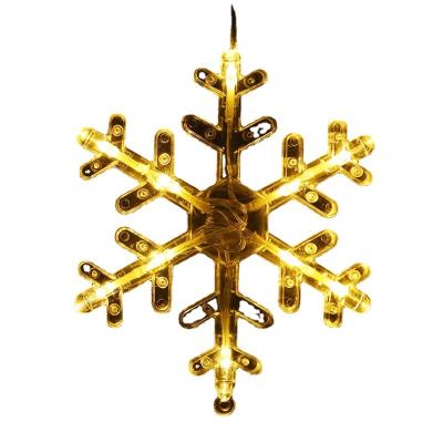 China Xmas Tree Led Decor Lamp Suction Cup Lamp Xmas Decoration Colorful Hanging Lamp Holiday Window Elk Snow Lantern String Small for sale