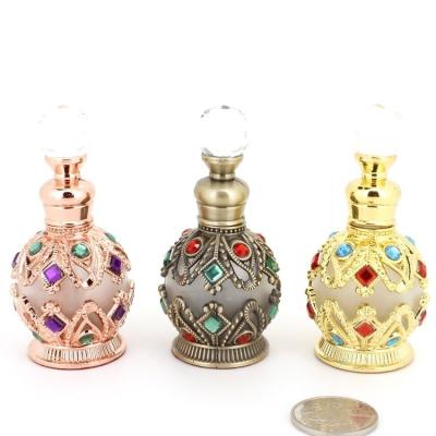 China Recyclable Wholesale Cosmetics Perfume Dropper Bottle 15Ml Empty Essential Oil Glass Bottle for sale