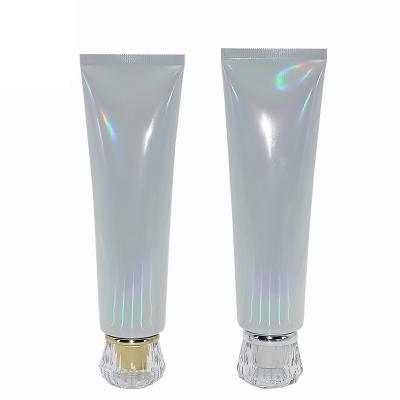 China Skin Care Cosmetics Wholesale Empty Cosmetic Plastic Facial Tube Package Detergent Cream Hand Tube Tube Hose for sale