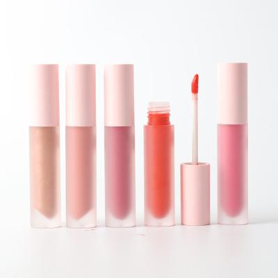 China Wholesale Custom Vegan Matte Lip Gloss Lipglos Private Label Liquid Lipstick Lip Gloss Kit Long Lasting Waterproof Factory Price for sale