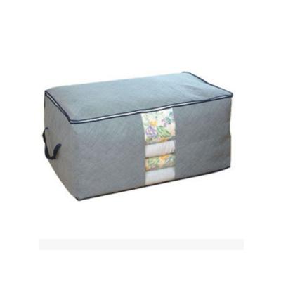 China Modern Wholesale Large Clothing Folding Non-woven Fabric Household Quilt Storage Box for sale