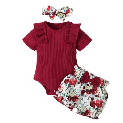 China 5%Spandex /95% Cotton Baby Boy Onesie Mulberry Modern Custom Shorts Onesie Baby Jumpsuit For Girl for sale