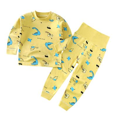 China Breathable Children Pajamas Set Wholesale Spring And Autumn Custom Cotton Pajamas Set Cute Kids Sleepwear Long Sleeve Printed Pajama Set for sale