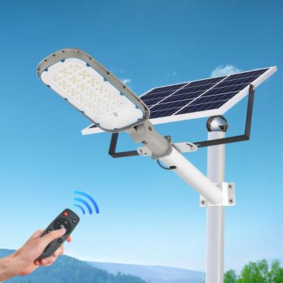 China Residential LED 200W 15AH separated waterproof ip65 outdoor garden light control remote aluminium road solar panel solar street light for sale