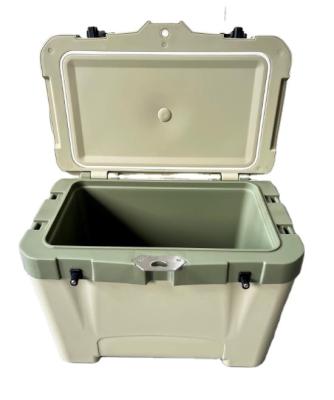 China High Quality Waterproof Portable Foam Insulation Box PU 26L Plastic Cooler Box For Outdoor for sale