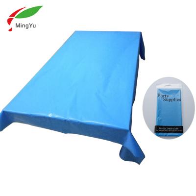 China Oilproof High Quality Plain Color Easy Clean Table Cloth Cover for sale