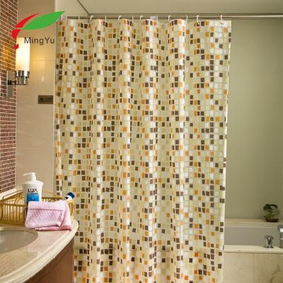 China Sustainable Chinese Custom Made Shower Curtain PEVA Bath Curtain for sale