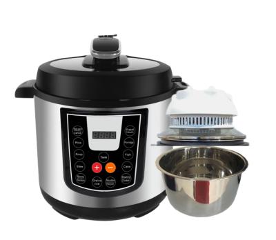 China Household Air Fryer Pressure Cookers Electric Pressure Cooker Portable Multi Bake Cake Stainless Steel Pot 3L Rice Cooker for sale